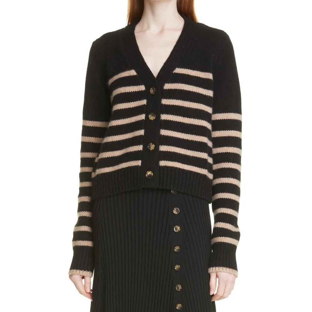 La Ligne Mini Marin Striped V Neck Cardigan size XL